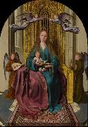 Quentin Matsys The Virgin and Child Enthroned, with Four Angels Sweden oil painting artist